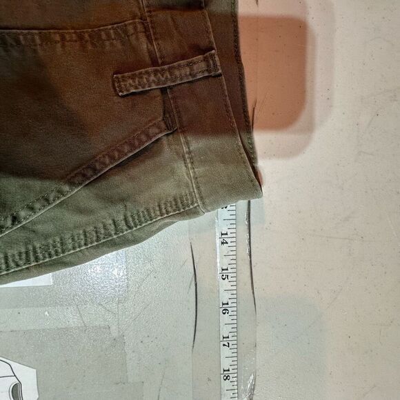 Vintage Lee Womens Straight Leg Workwear Cargo Pants Army Olive Green Size 2 Y2K - Picture 9 of 11